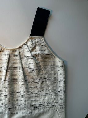 Zero + Maria Cornejo Cream and Black pattern dress sz 6